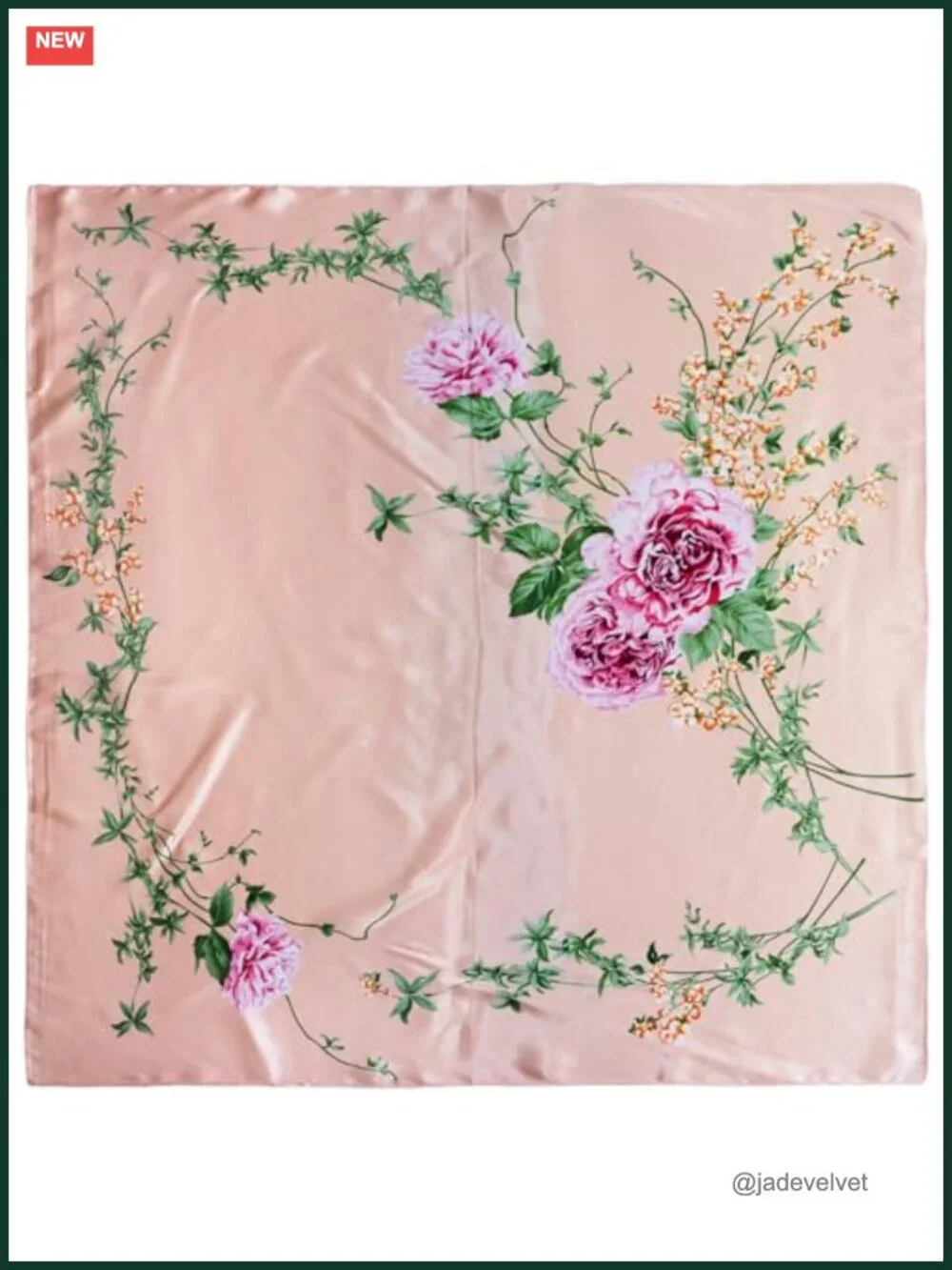 35x35 Satin Head Scarf for Women - Silk Feel, Hair Wrap, Neck Scarf, Square